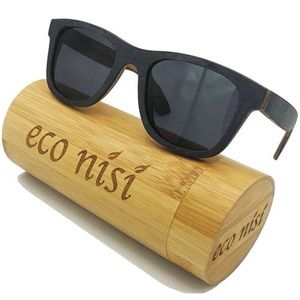 Sunglasses Bamboo Wood Unisex Stone and Oak Frame